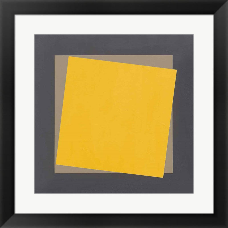 Geo Natural Core Yellow by Avery Tillmon, Framed Art