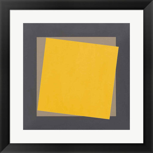 Geo Natural Core Yellow by Avery Tillmon, Framed Art