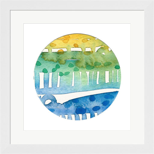 Retro Circle I by Jen Bucheli, Framed Art