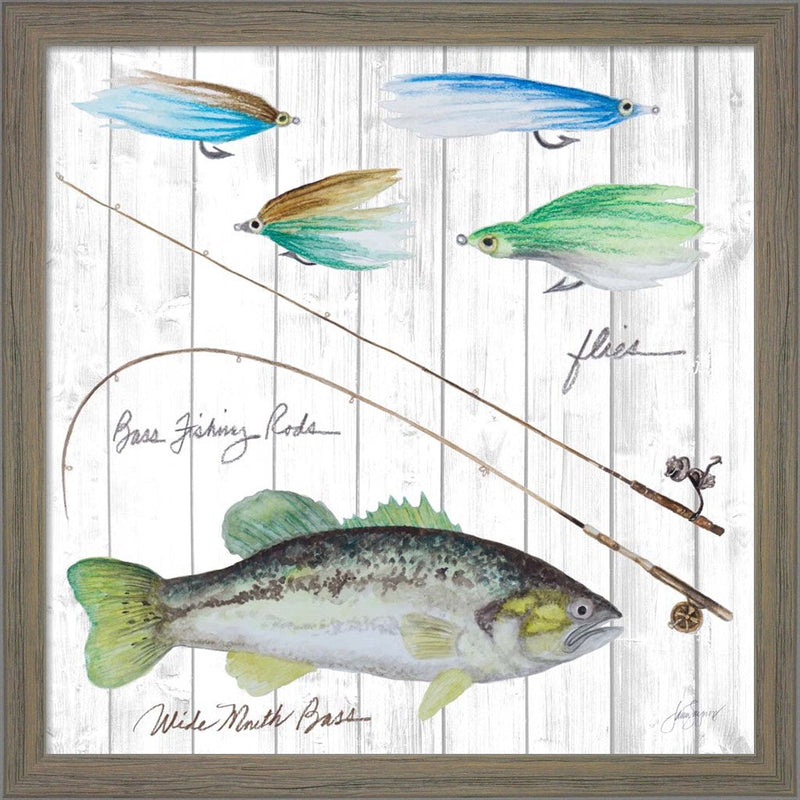 Fish and Tackle I by Janice Gaynor, Framed Art