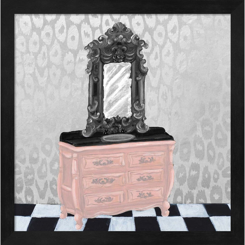 Rose Gold Bath I by Tiffany Hakimipour, Framed Art