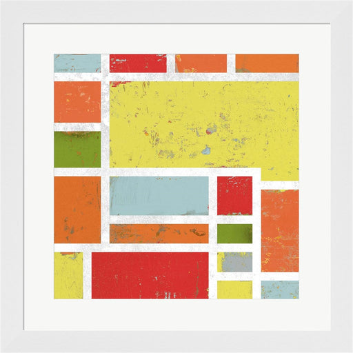 Bright Retro Lofts I by Lanie Loreth, Framed Art