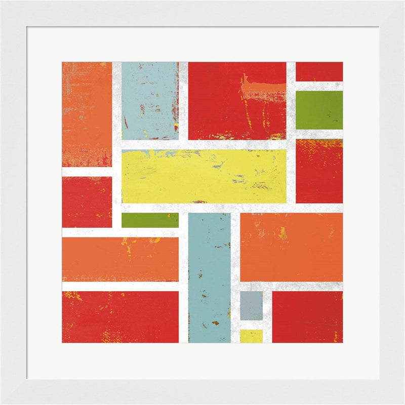 Bright Retro Lofts II by Lanie Loreth, Framed Art