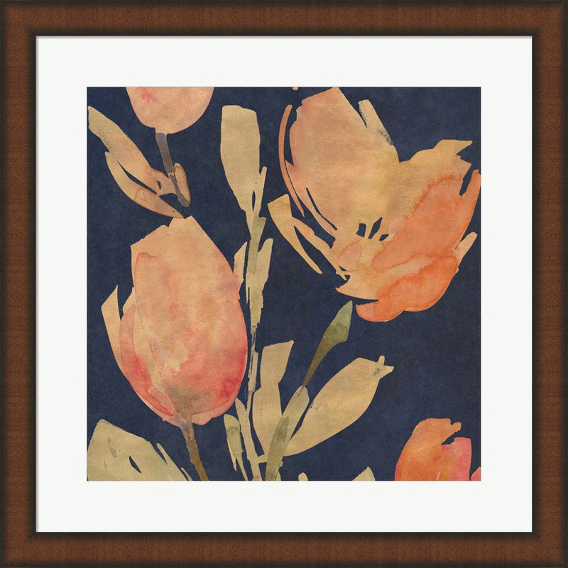 Dark Orange Tulips I by Lanie Loreth, Framed Art
