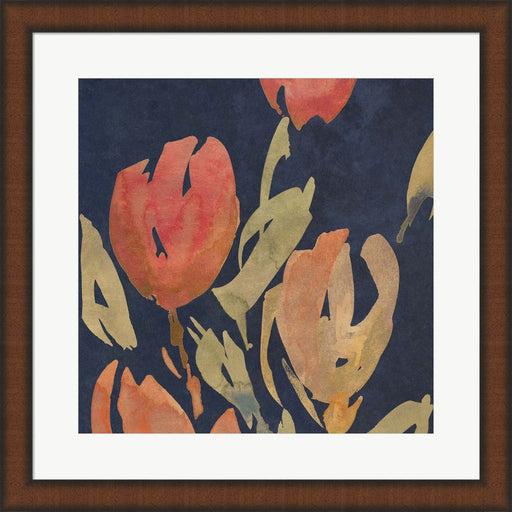 Dark Orange Tulips II by Lanie Loreth, Framed Art