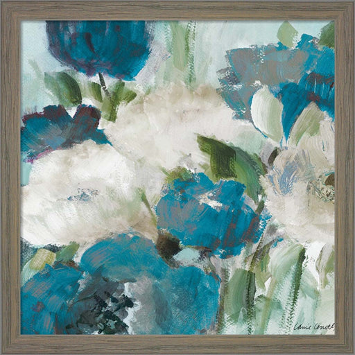 Indigo Power Square I by Lanie Loreth, Framed Art