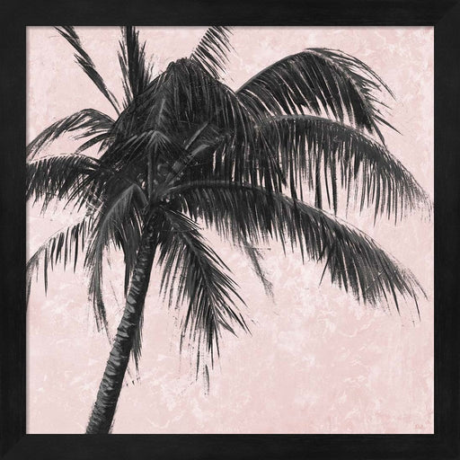 Gray Palm on Pink I by Patricia Pinto, Framed Art