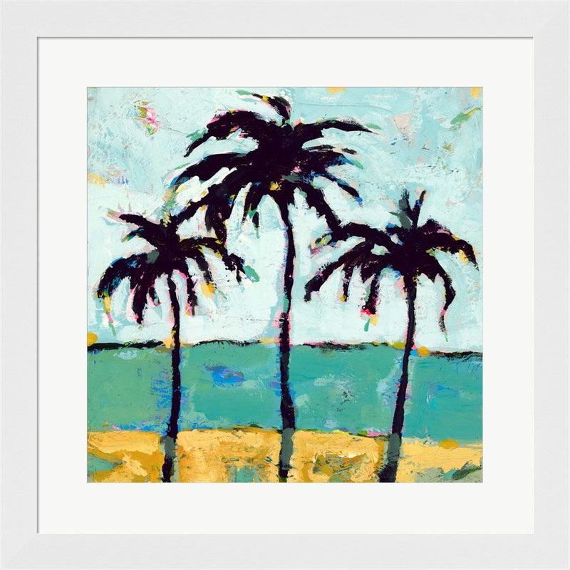 Tres Palmas by Vas Athas, Framed Art