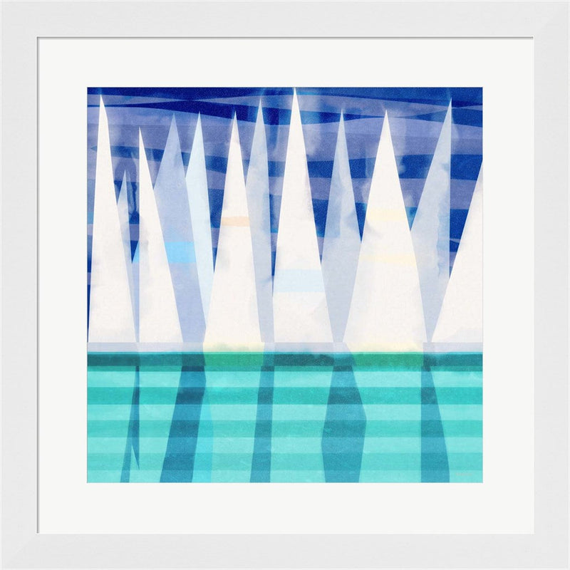 Sailing Day II by Dan Meneely, Framed Art