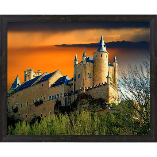 Alcazar castle at sunset, Segovia, Spain by Jaynes Gallery / Danita Delimont, Framed Art
