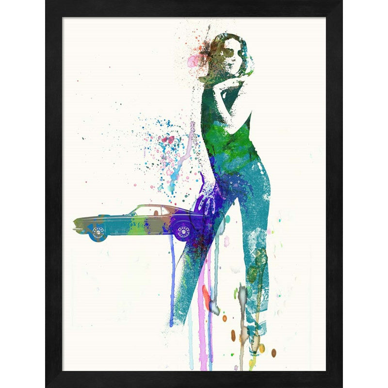 Mustang Girl by Naxart, Framed Art