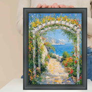 20x40 Frame Round Matte Black Picture Frame