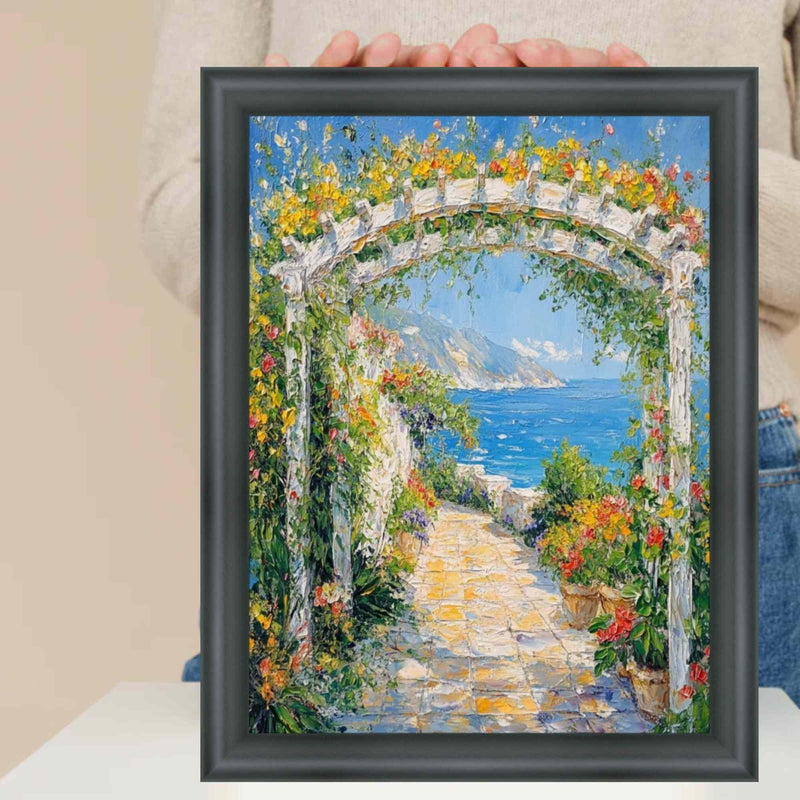 24x30 Frame Round Matte Black Picture Frame