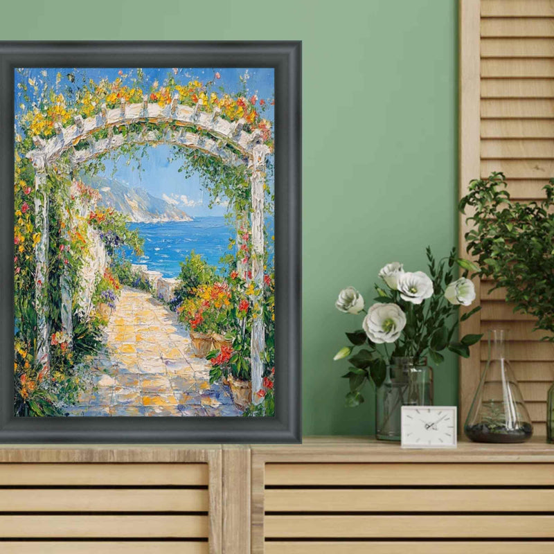 27x27 Frame Round Matte Black Picture Frame