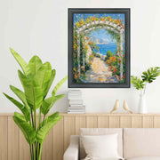 Round Matte Black Picture Frame Office Décor