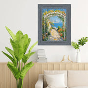 40x60 Frame Rustic Wide Wood Ocean Blue Picture Frame