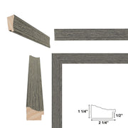 9x9 Frame Rustic Wide Wood Ocean Blue Picture Frame