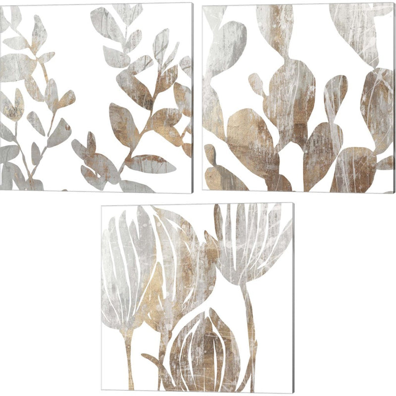 Marble Foliage by Posters International Studio, 3 Piece Canvas Art Set