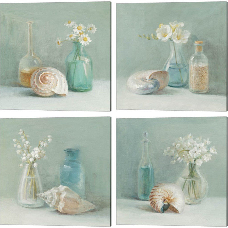 Flower Spa by Danhui NAI, 4 Piece Canvas Art Set