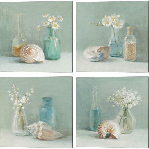 Flower Spa by Danhui NAI, 4 Piece Canvas Art Set