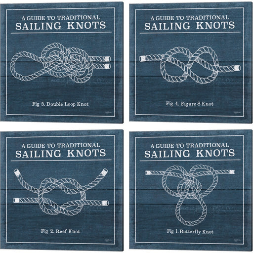 Vintage Sailing Knots by Mary Urban, 4 Piece Canvas Art Set