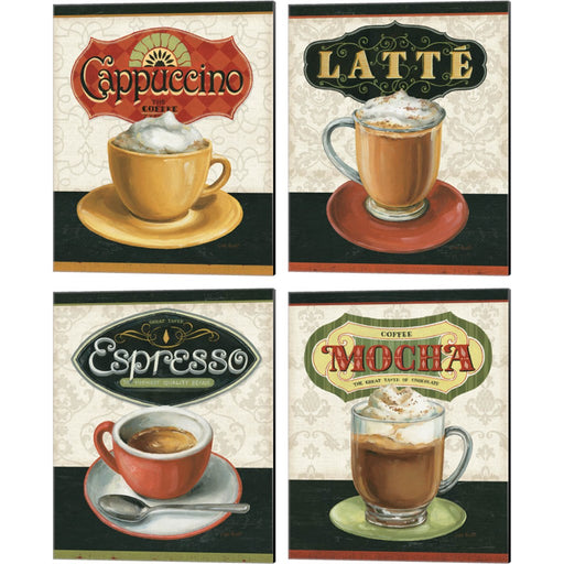 Coffee Moment by Lisa Audit, 4 Piece Canvas Art Set