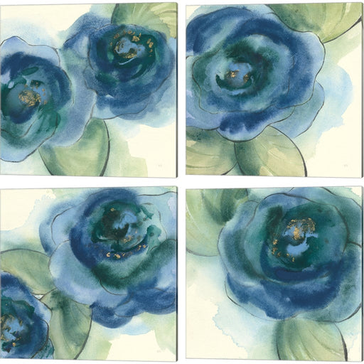 Wannabe Poppies by Chris Paschke, 4 Piece Canvas Art Set