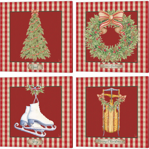 Hometown Christmas by Andi Metz, 4 Piece Canvas Art Set