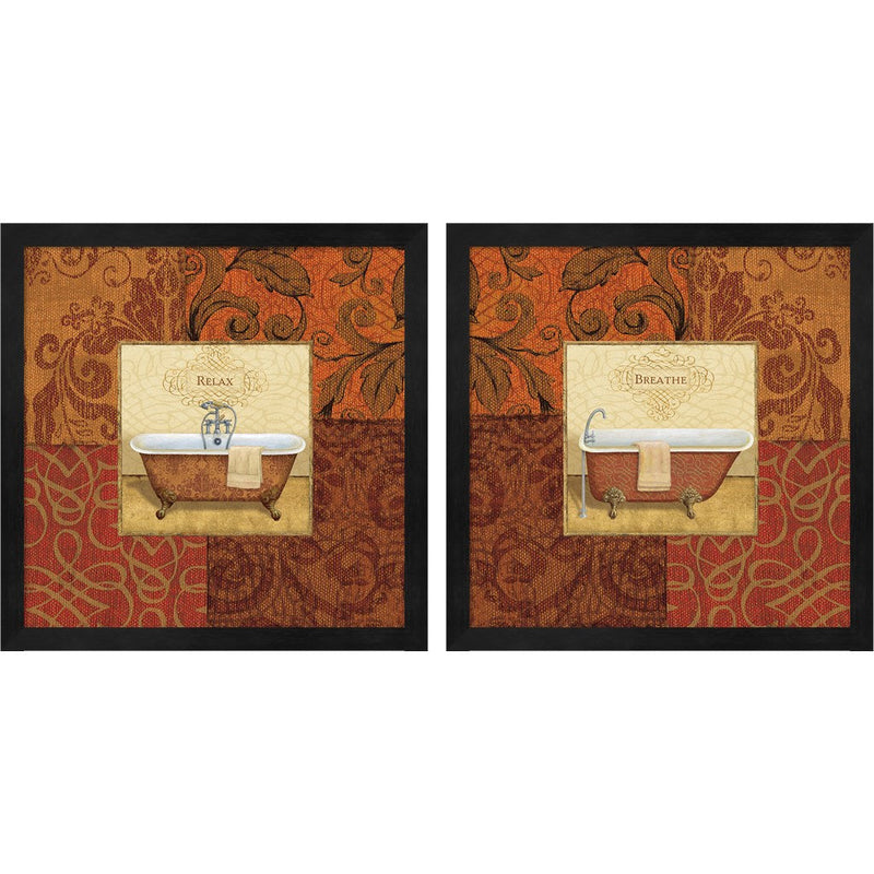 Spice Bath by Daphne Brissonnet, 2 Piece Black Framed Art Set