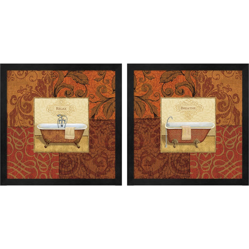Spice Bath by Daphne Brissonnet, 2 Piece Black Framed Art Set