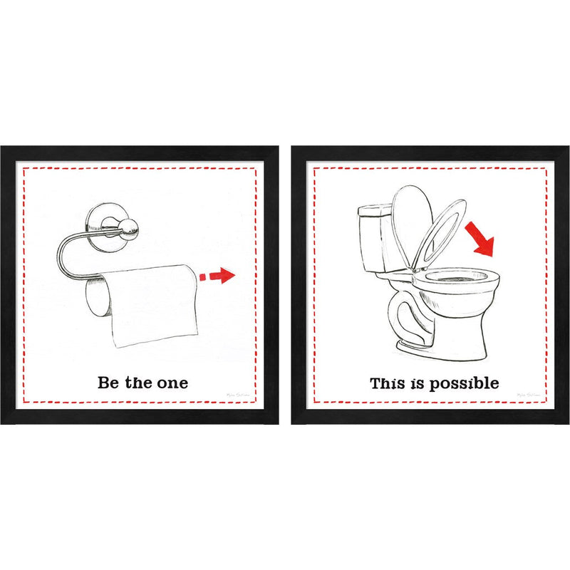 Home Improvement by Myles Sullivan, 2 Piece Black Framed Art Set