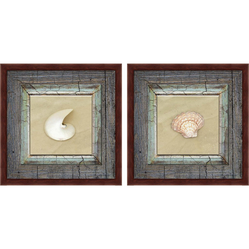 Gypsy Sea Framed 2 & 1 by LightBoxJournal, 2 Piece Mahogany Framed Art Set