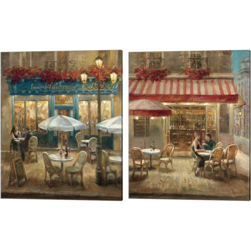 Paris Café by Danhui NAI, 2 Piece Canvas Art Set