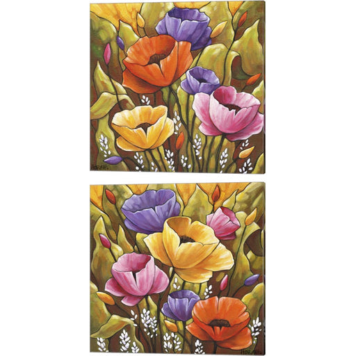 Flowers by Cathy Horvath-Buchanan, 2 Piece Canvas Art Set