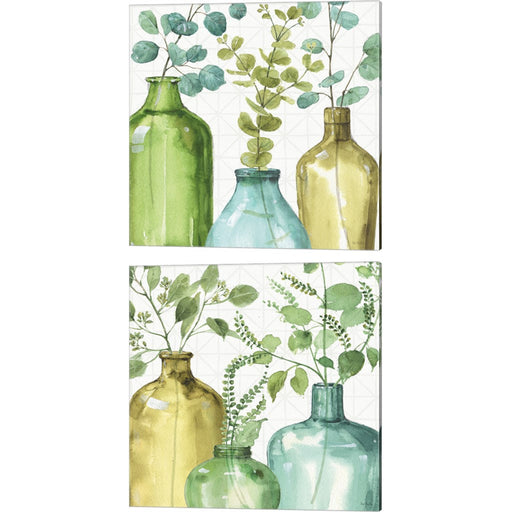 Mixed Greens A by Lisa Audit, 2 Piece Canvas Art Set