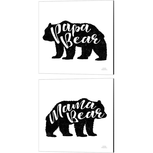 Papa Bear by Laura Marshall, 2 Piece Canvas Art Set