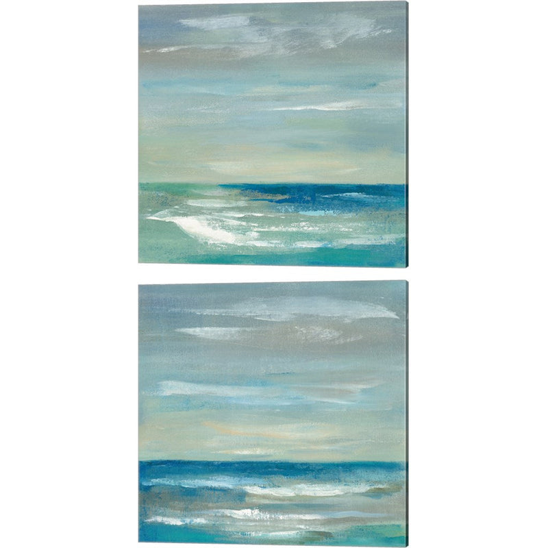 Early Morning Waves by Silvia Vassileva, 2 Piece Canvas Art Set