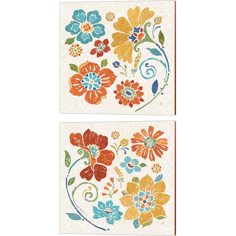 Spanish Impressions A by Daphne Brissonnet, 2 Piece Canvas Art Set