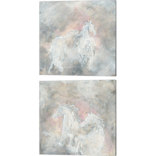 Blush Horses by Chris Paschke, 2 Piece Canvas Art Set