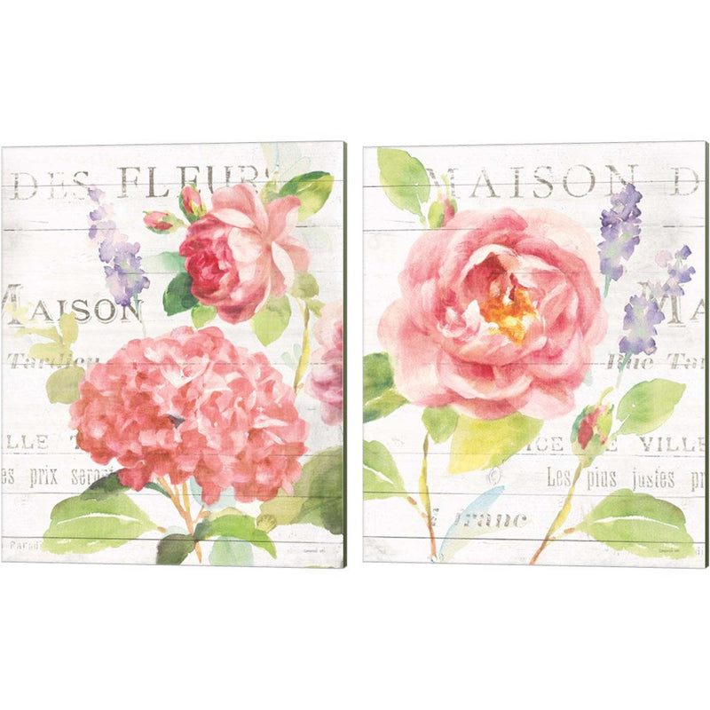 Maison Des Fleurs B by Danhui NAI, 2 Piece Canvas Art Set