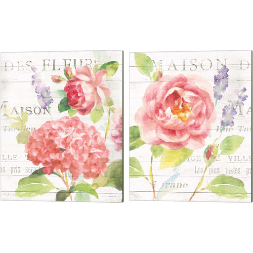 Maison Des Fleurs B by Danhui NAI, 2 Piece Canvas Art Set