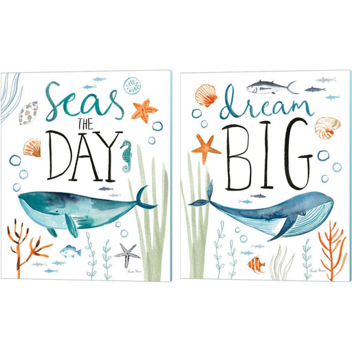 Whale Tale by Farida Zaman, 2 Piece Canvas Art Set
