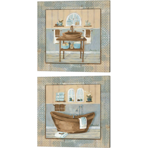 Copper Sink & Tub Variation by Marietta Cohen, 2 Piece Canvas Art Set