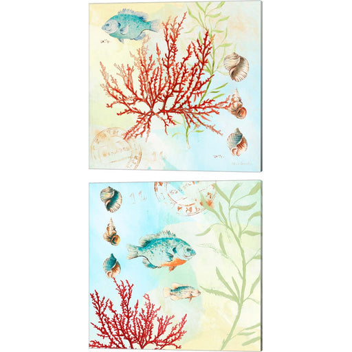 Deep Sea Coral by Lanie Loreth, 2 Piece Canvas Art Set