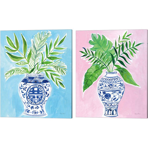 Elegant Chinoiserie Crop by Farida Zaman, 2 Piece Canvas Art Set