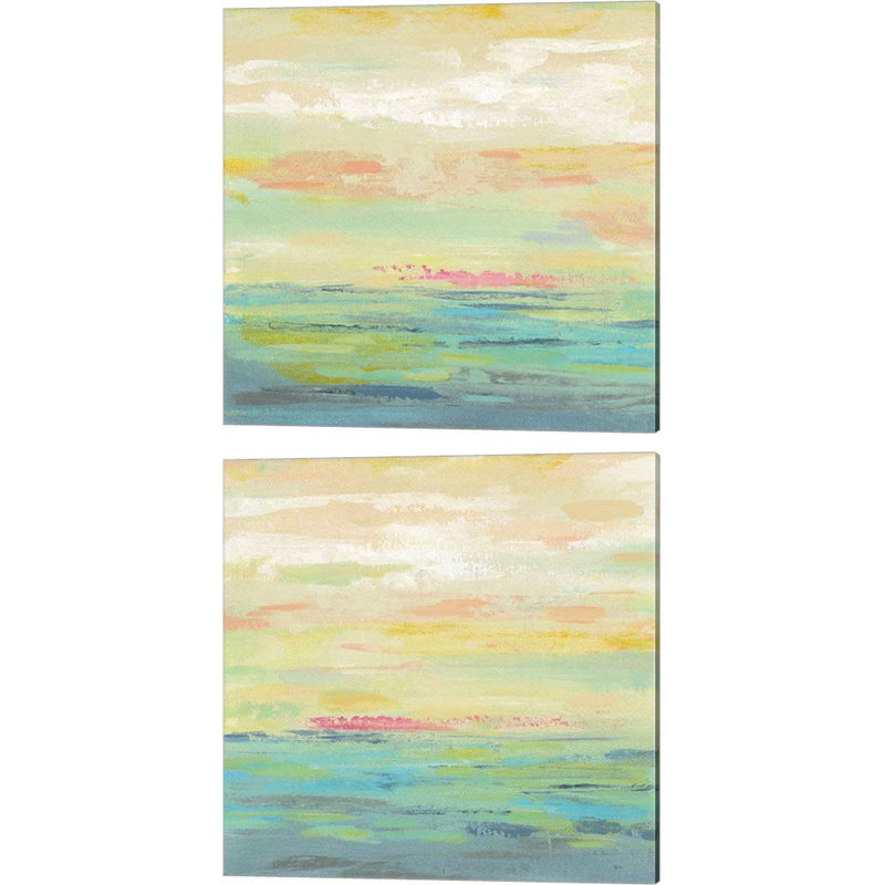 Pink Clouds by Silvia Vassileva, 2 Piece Canvas Art Set