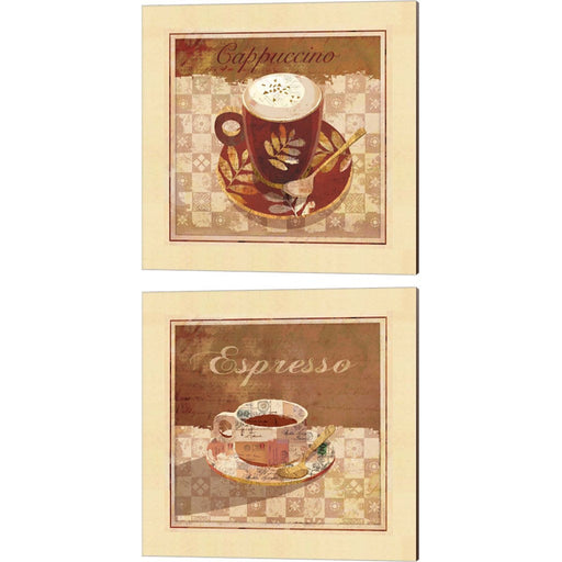 Cappuccino & Espresso by Linda Maron, 2 Piece Canvas Art Set