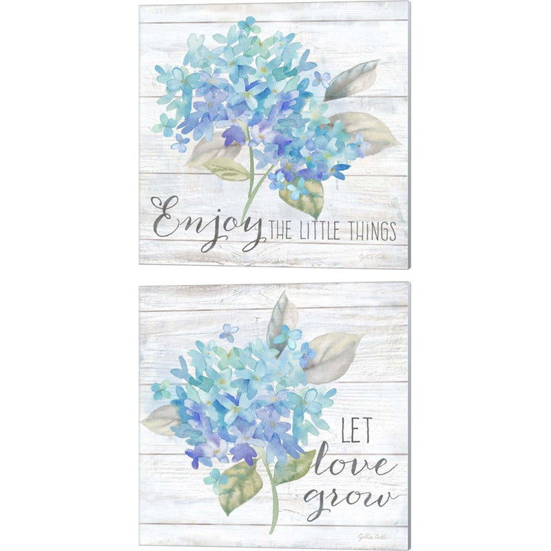 Farmhouse Hydrangea by Cynthia Coulter, 2 Piece Canvas Art Set