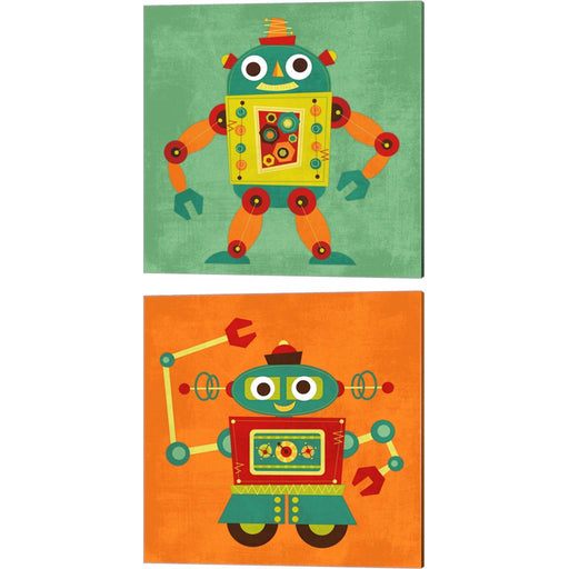 Robot by Nancy Lee, 2 Piece Canvas Art Set