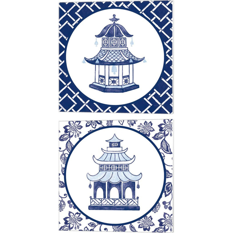 Everyday Chinoiserie A by Mary Urban, 2 Piece Canvas Art Set